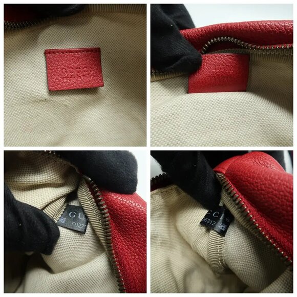 Gucci Print Red Leather Belt Bag 493-031325 - Picture 11 of 12